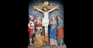 Jesus stirbt am Kreuz